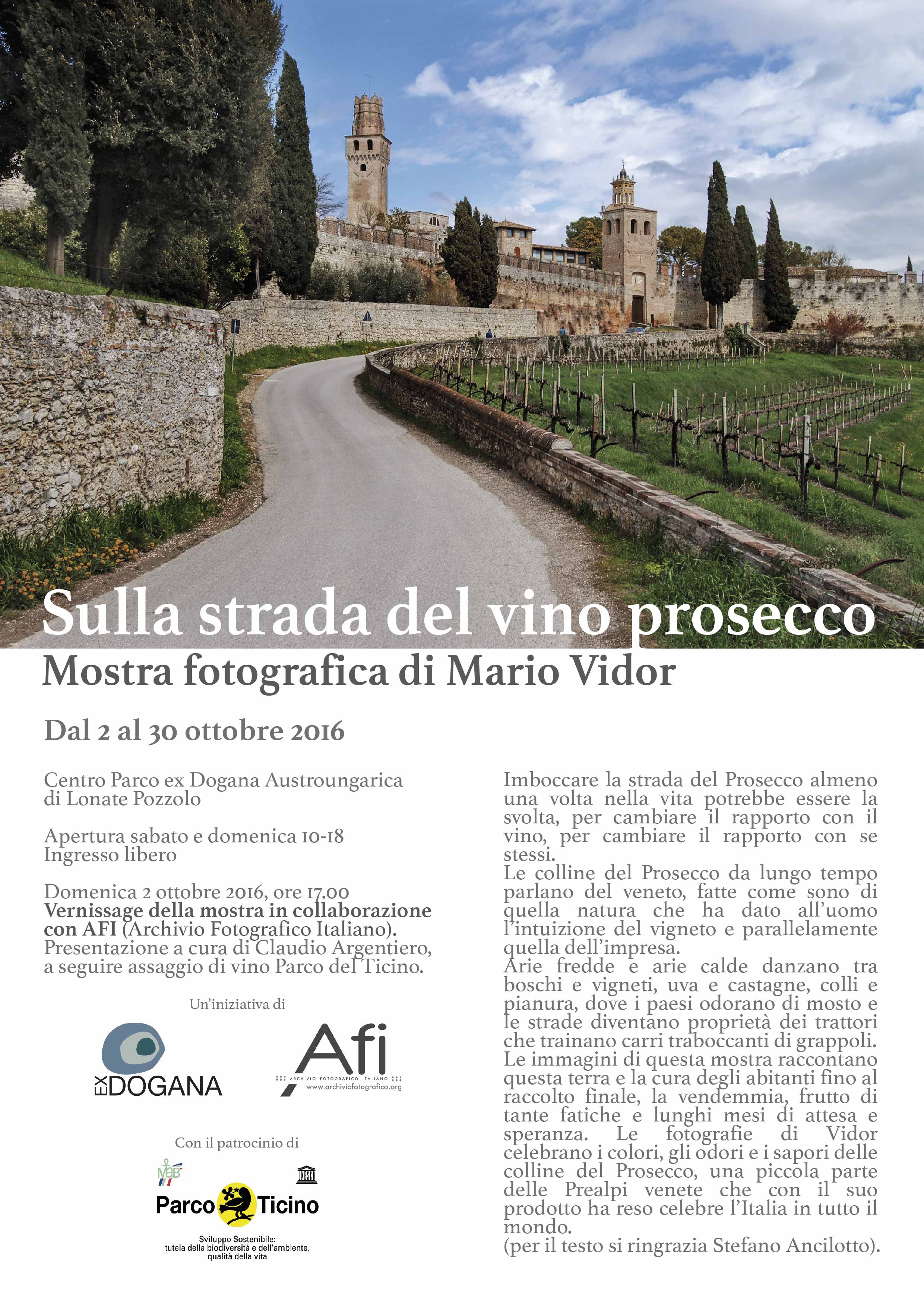 Sulla strada del vino Prosecco Parco Ticino