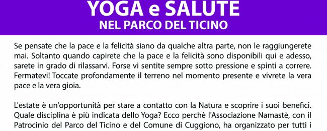 Yoga nel Parco del Ticino