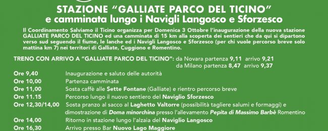 Inaugurazione nuova stazione ferrovie Nord Galliate -Parco Ticino