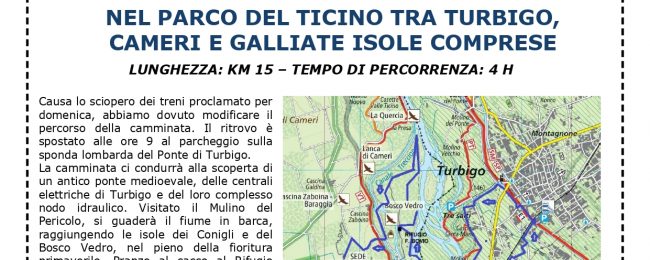 Trekking tra Turbigo, Cameri e Galliate, isole comprese