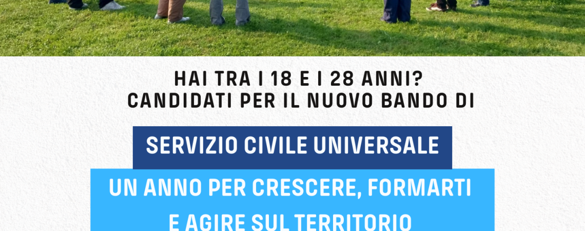 Servizio Civile Universale, aperto il bando!